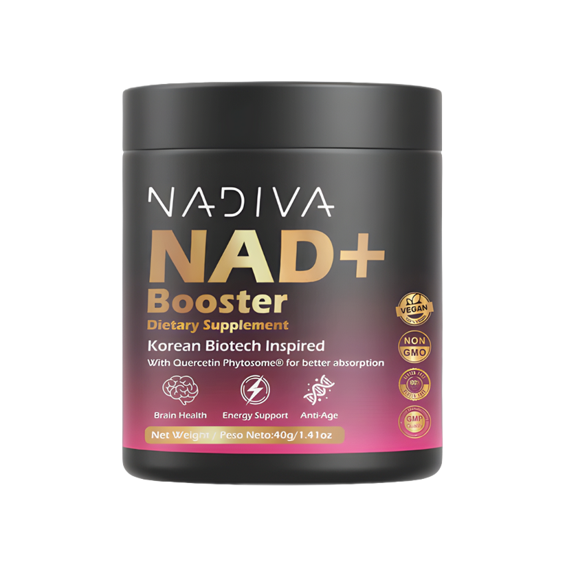 NAD+ Booster · Korean biotech inspired. Skin glow desde dentro.